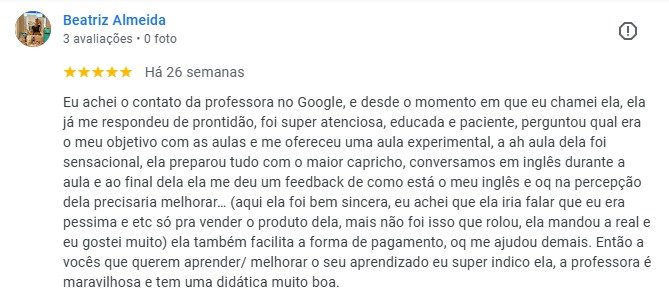 Avaliação de aluno